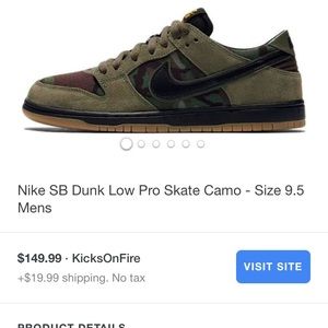 Nike SB Dunk Low Pro Skate Camo